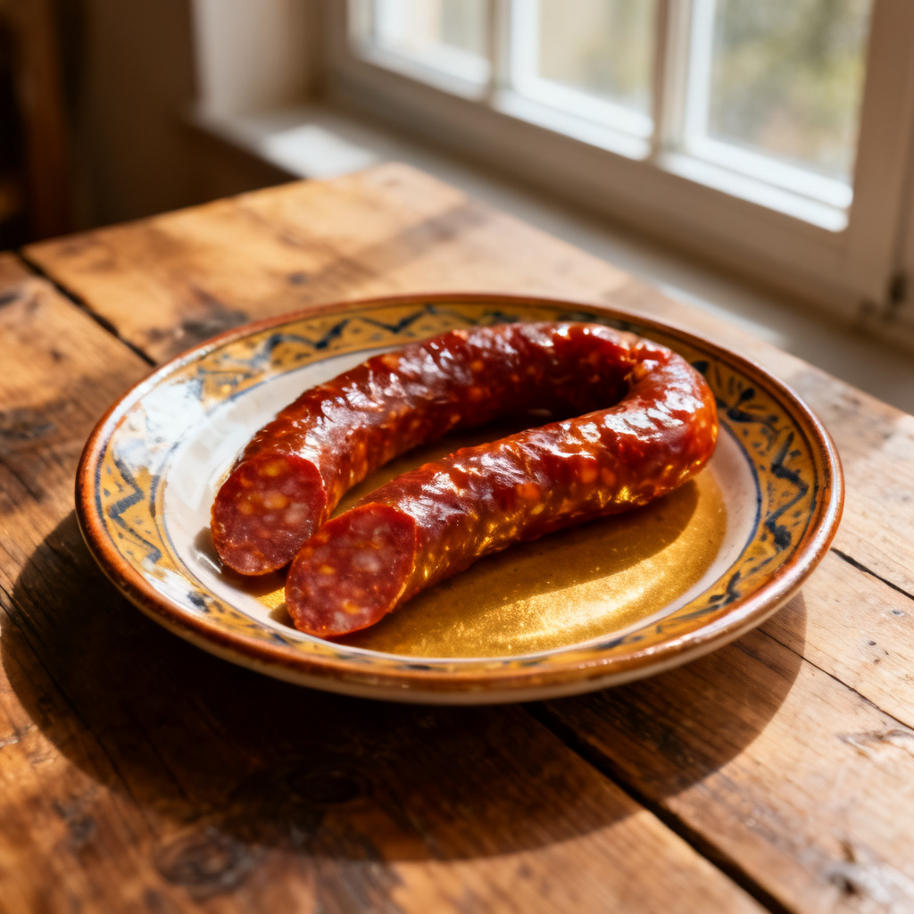 Chorizo med grillade rotfrukter & yoghurtdressing
