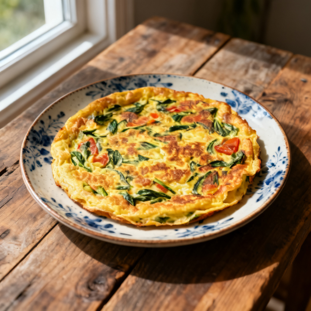 Tortilla med tonfisk och potatis
