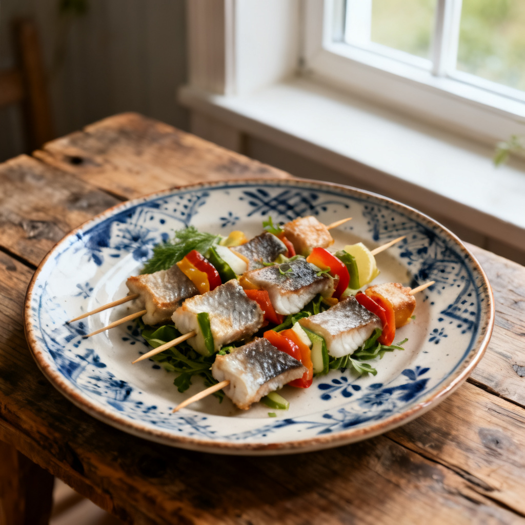 Fiskspett med räkor