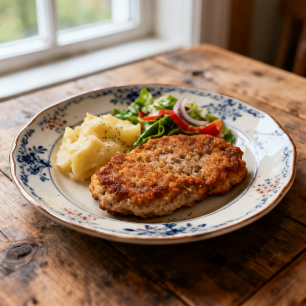 Fläskkotletter och äppelmos