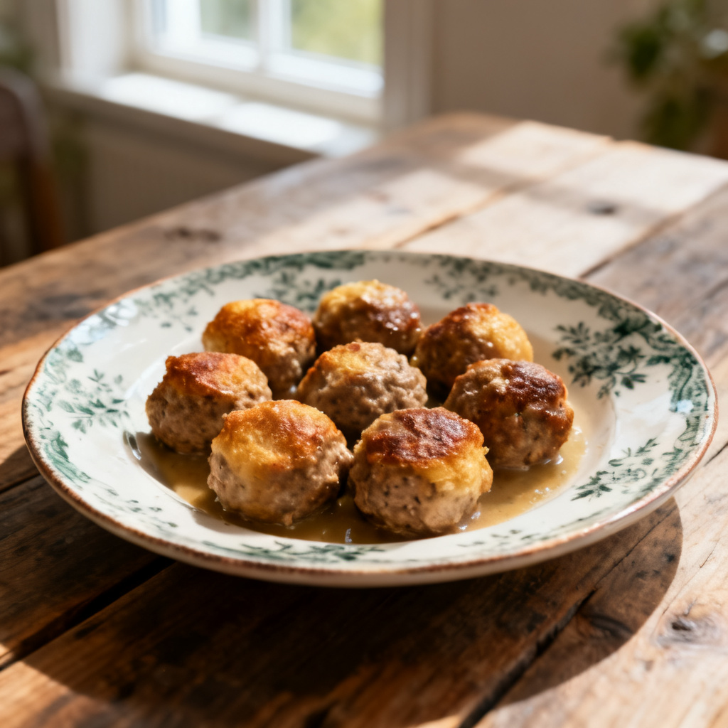 Lamm- och aprikosköttbullar