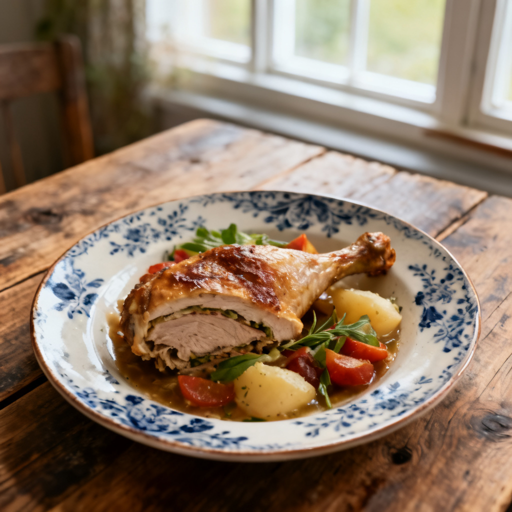 Bakat Kycklinglårfilé med VitlöksSmör Recept