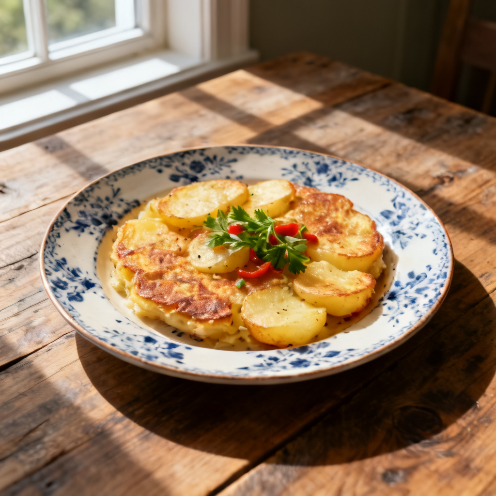Potatis- och getostpaj