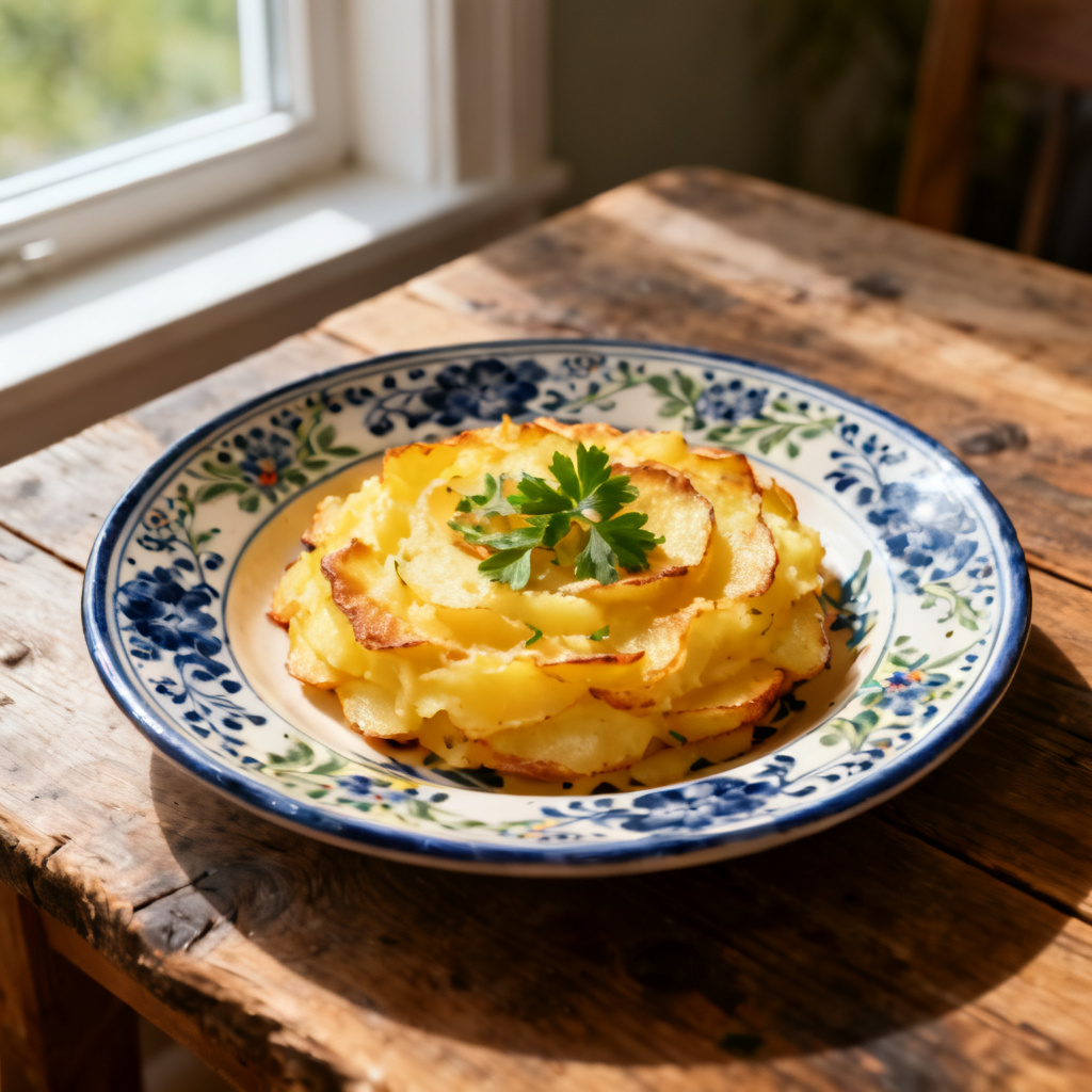 Potatisterrin med kryddost