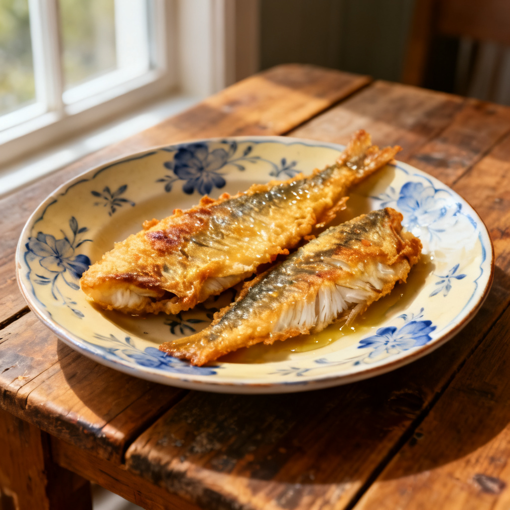 Stekt hake, vit böna- och chorizosoppa