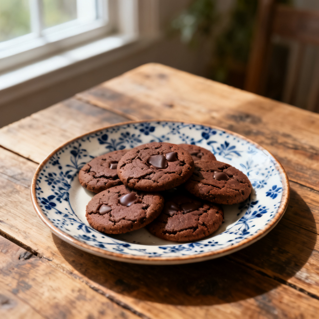 Chokladkakor med varm choklad