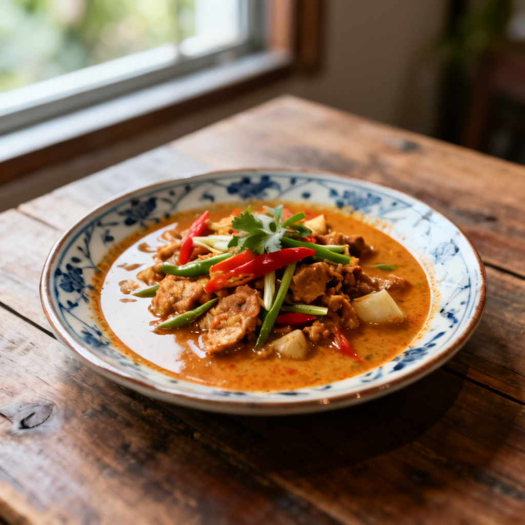 Thaigryta med böngroddar