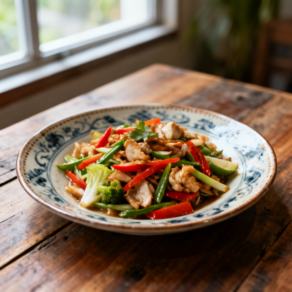 Prawn stir-fry